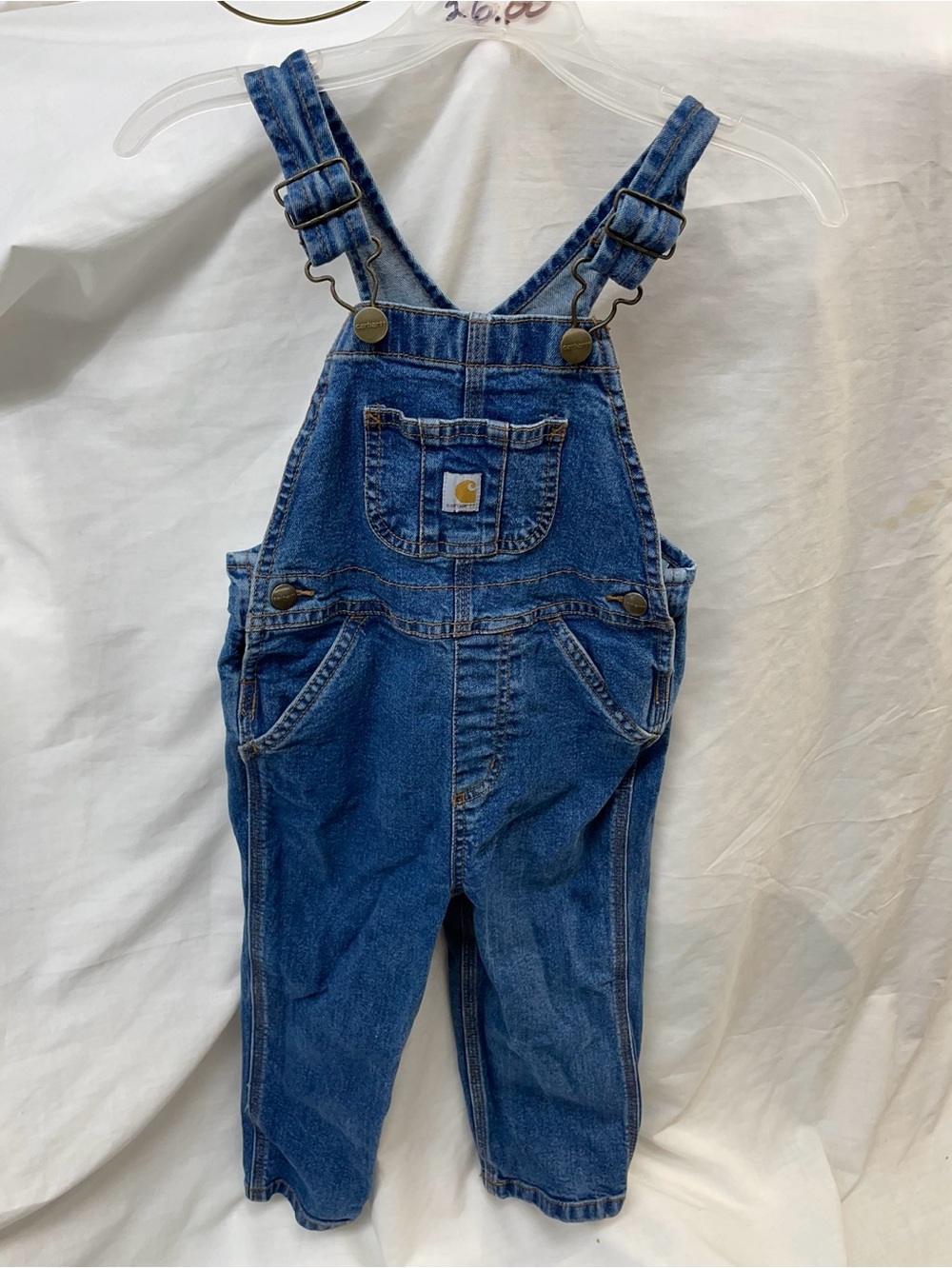 Carhartt Kids Blue Denim Overalls Sz 3t